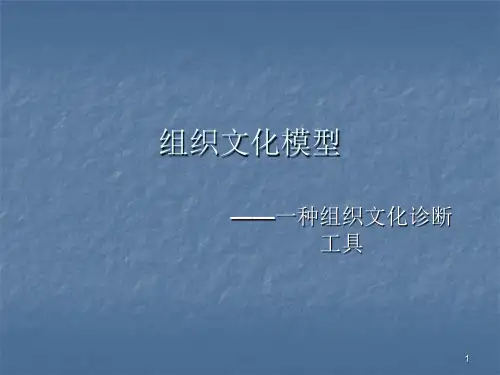 组织文化模型ppt课件