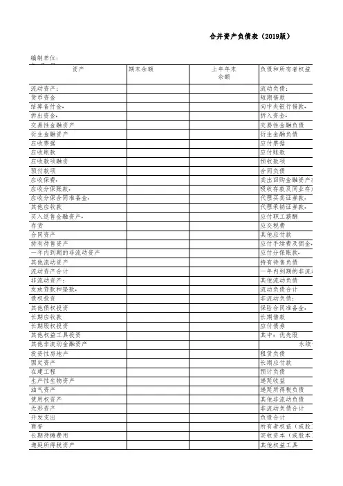 合并财务报表