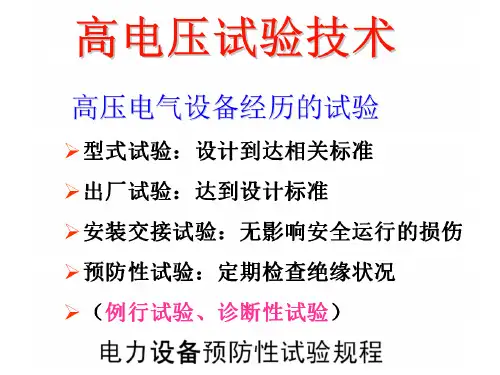 高电压试验技术
