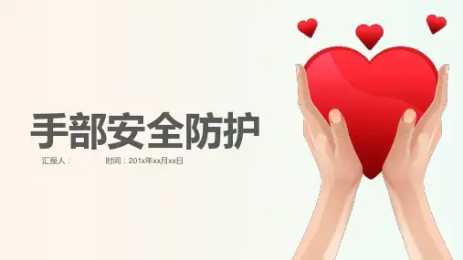 手部安全防护培训课件(手部损伤预防,危险区,防护原则,防护用品,手部伤害急救)