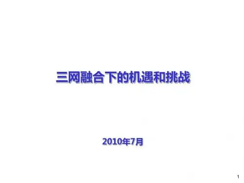 三网融合的机遇与挑战