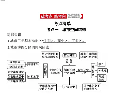 2021年新课标版地理高考复习课件：专题八 城市与城市化