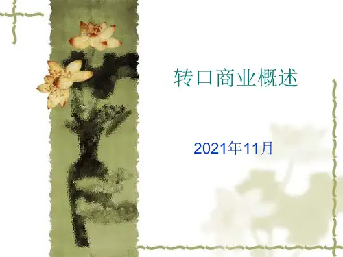 转口贸易概述