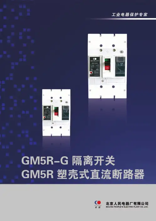GM5R-G隔离开关GM5R塑壳式直流断路器北京人民电器厂有限公司