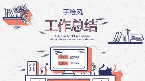 工作总结手绘风大气简约商务精选ppt通用模板