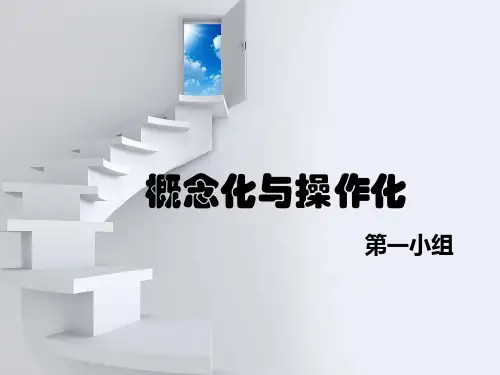 概念化与操作化