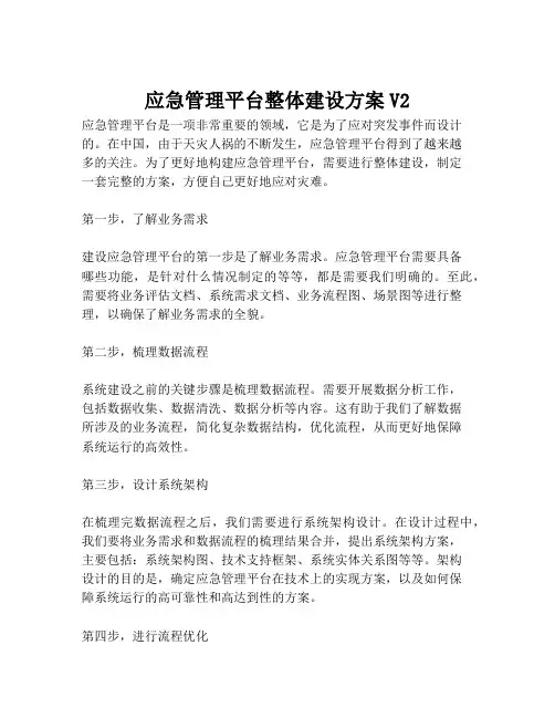 2023-应急管理平台整体建设方案V2-1