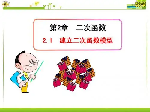 2.1  建立二次函数模型湘教版九年级下册