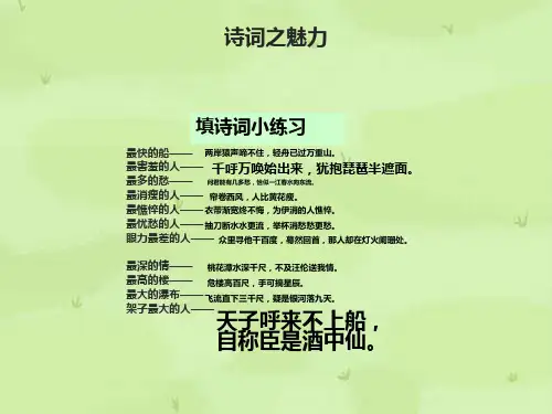 古代诗歌鉴赏-诗歌的形象