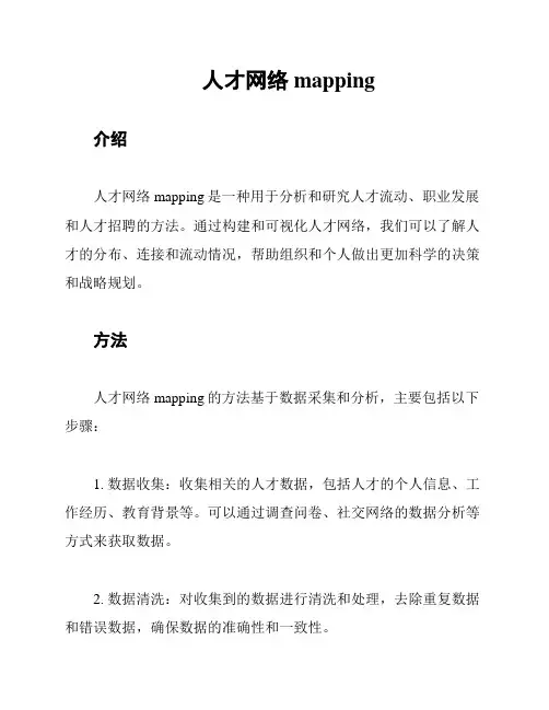 人才网络mapping