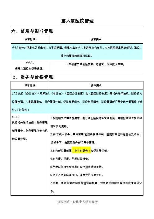第六章医院管理