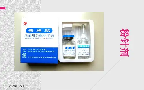 粉针剂专业知识课件