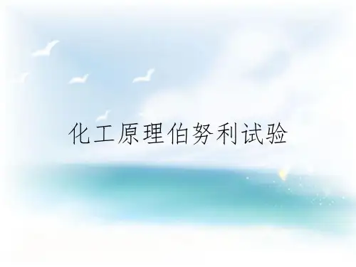 化工原理伯努利试验