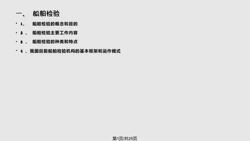 船检管理船舶检验与船舶检验管理PPT课件