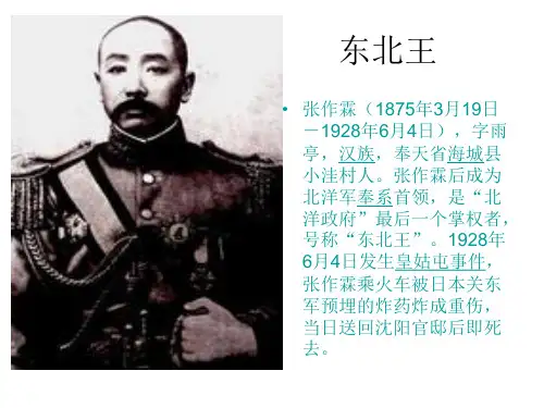 东北王--张作霖