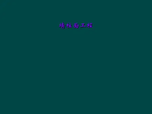 墙柱面工程
