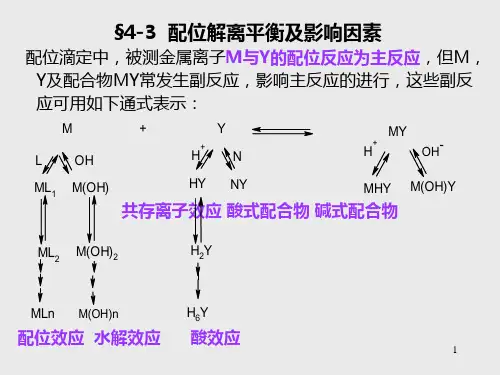 配位解离平衡及影响因素