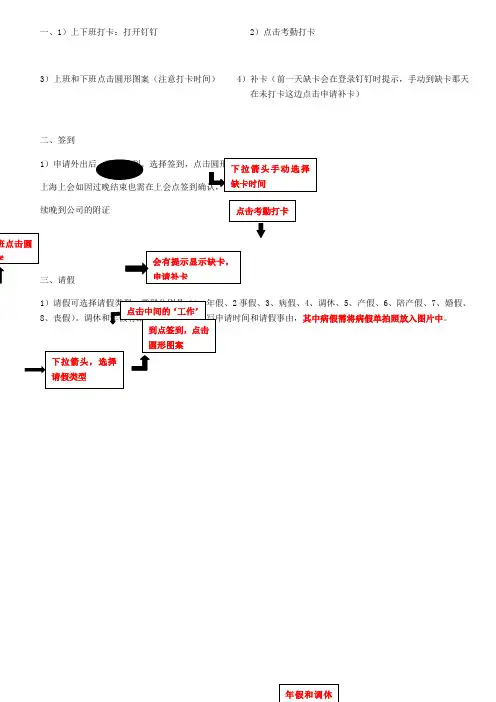 钉钉考勤流程图