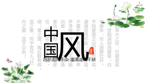 淡雅荷花总结工作总结汇报模板