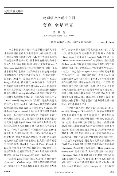 物理学咬文嚼字