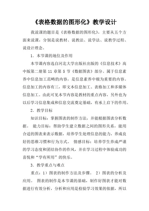 《表格数据的图形化》教学设计