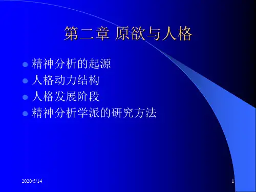 古典精神分析学派-PPT课件