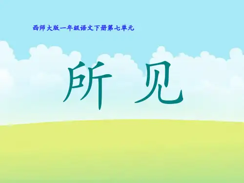 《所见》PPT课件2