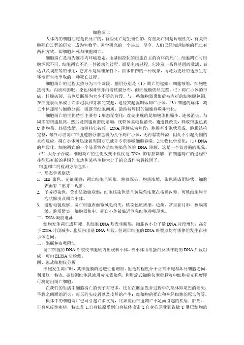 细胞凋亡
