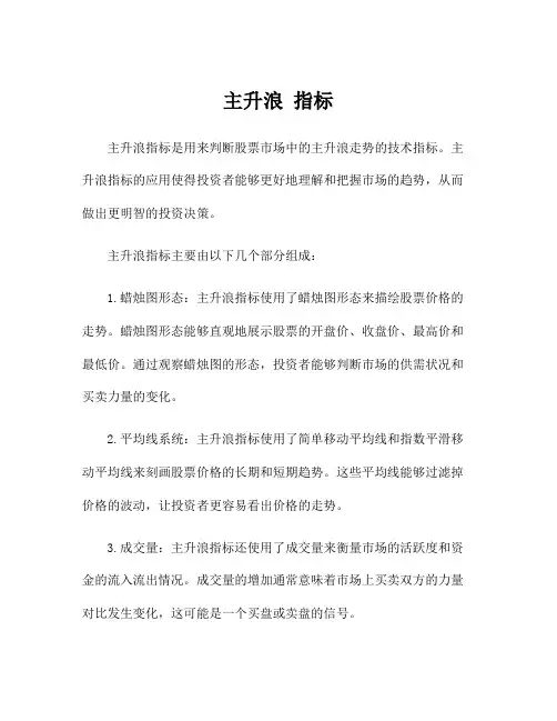 主升浪 指标