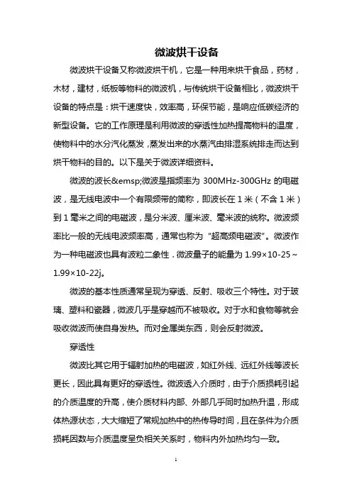 微波烘干设备