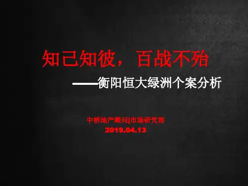2019年湖南衡阳恒大绿洲案例分析报告(33页)-PPT精选文档