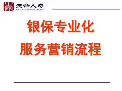 银行保险专业化推销流程(ppt 66页)