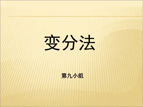 变分法-数值求解汇总