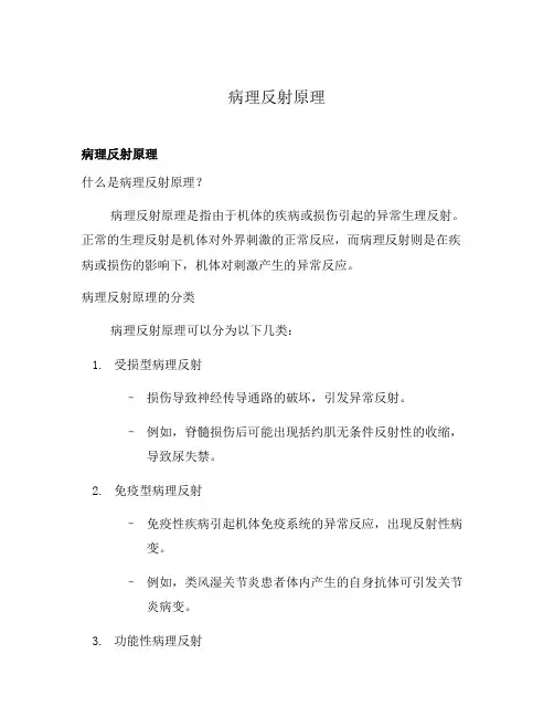 病理反射原理
