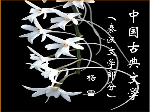 中国古代文学秦汉文学课件ppt课件
