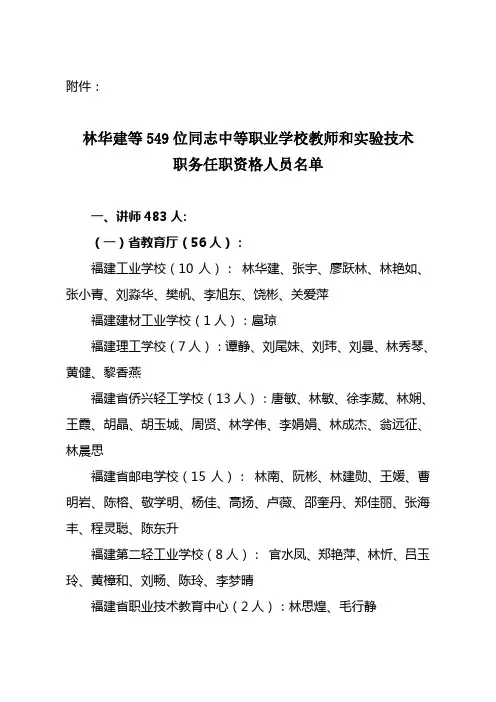 闽教职改2013附件