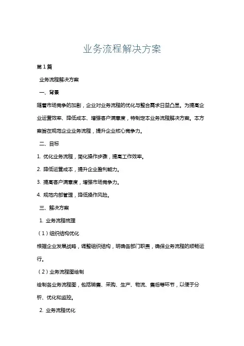 业务流程解决方案