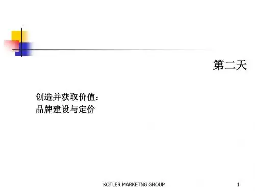 产品线的定价大纲