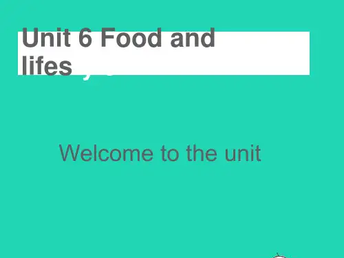 七年级英语上册Unit6Welcometotheunit教学pptx课件新版牛津版
