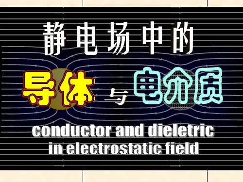 大学物理课件静电场中的导体和电介质