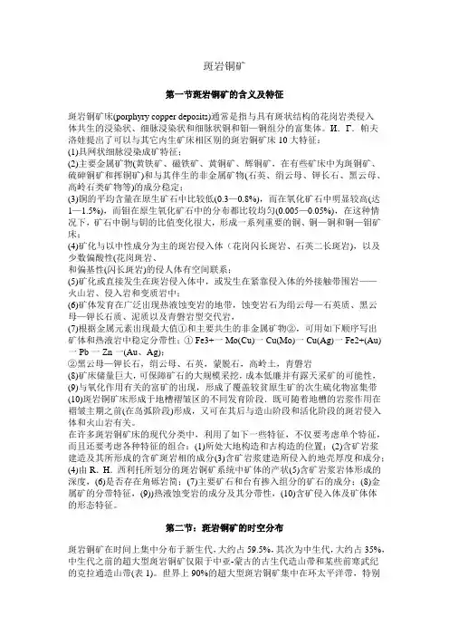 斑岩铜矿