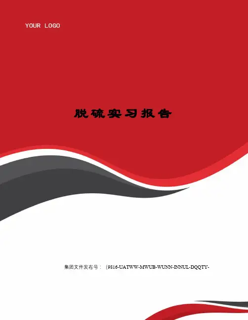脱硫实习报告