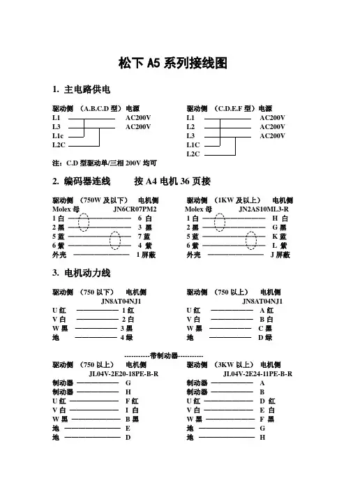 松下A5接线图