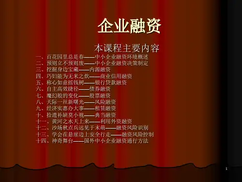 企业融资