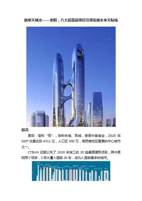 新摩天城市——贵阳，八大超高层项目引领筑城未来天际线