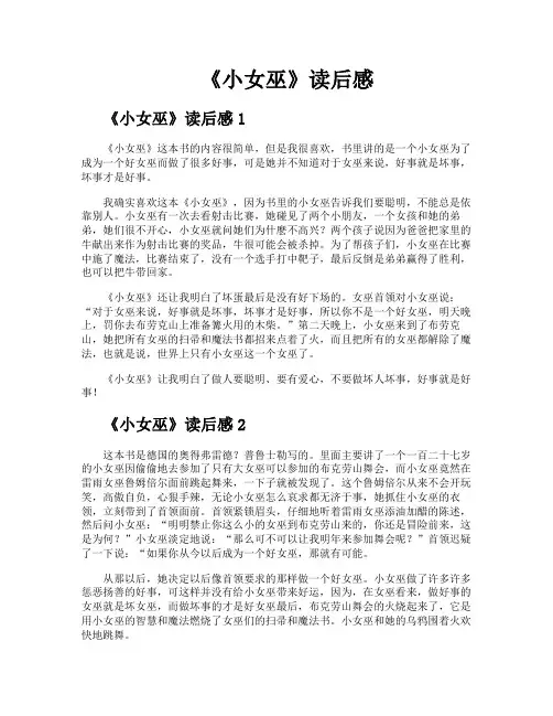 《小女巫》读后感