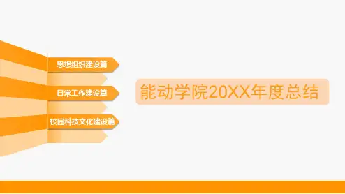 大学社团院系工作年度总结PPT模板