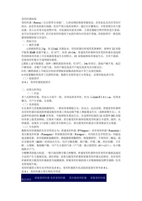 变形杆菌检验