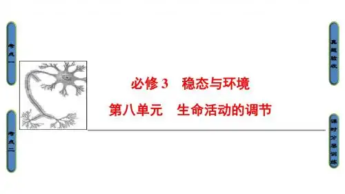 高三生物一轮复习第8单元第1讲人体的内环境与稳态课件新人教版必修3