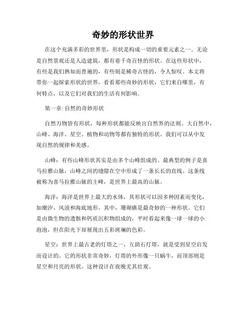 奇妙的形状世界